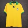 1957 Brazil Home Retro Soccer Jersey Pele Era Yellow