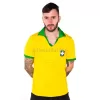 1957 Brazil Home Retro Soccer Jersey Pele Era Yellow
