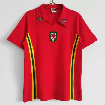 1976 1979 Wales Home Retro Soccer Jersey Vintage Red