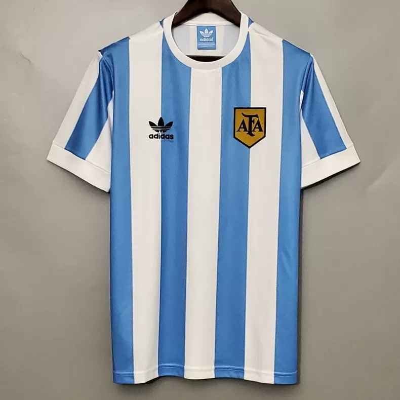1978 Argentina Home Retro Soccer Jersey World Cup Champions 1978 Argentina Home Retro Soccer Jersey World Cup Champions