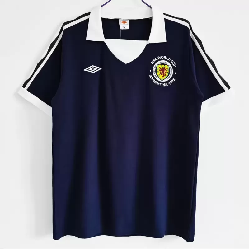 1978 Scotland Home Retro Soccer Jersey World Cup Vintage 1978 Scotland Home Retro Soccer Jersey World Cup Vintage