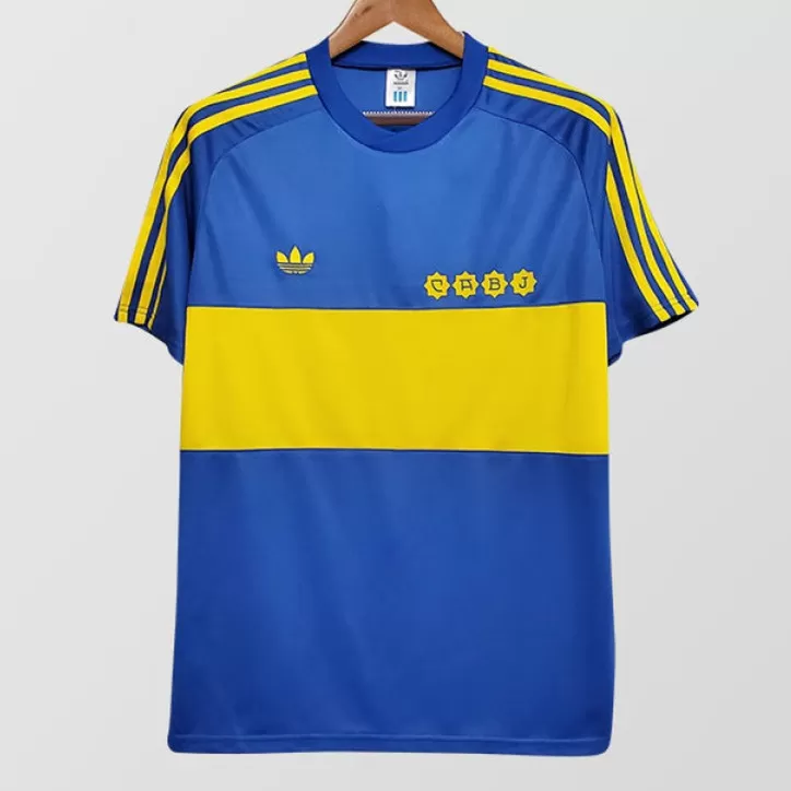 1981 1982 Boca Juniors Home Retro Soccer Jersey Maradona Era