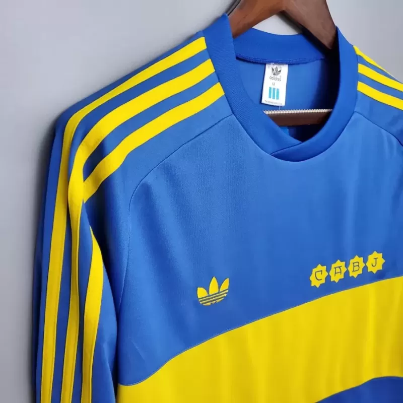 1981 1982 Boca Juniors Home Retro Soccer Jersey Maradona Era