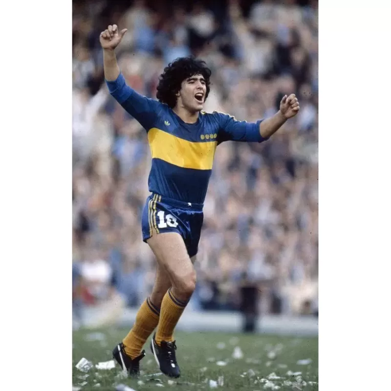 1981 1982 Boca Juniors Home Retro Soccer Jersey Maradona Era