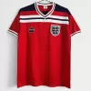 1982 England Away Retro Soccer Jersey Red Vintage World Cup