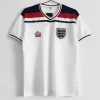 1982 England Home Retro Soccer Jersey White Vintage World Cup