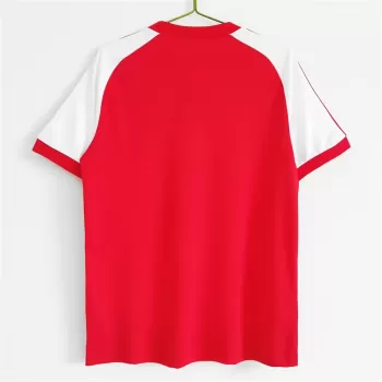 1982 Wales Away Retro Soccer Jersey Red White Stripe Vintage 1982 Wales Away Retro Soccer Jersey Red White Stripe Vintage