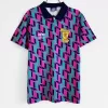 1988 1989 Scotland Away Retro Soccer Jersey White Yellow Vintage