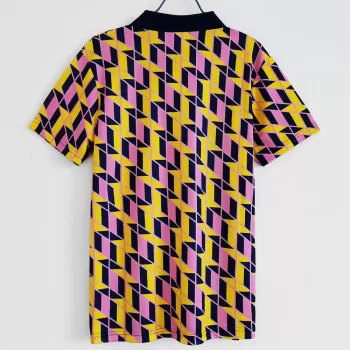 1988 1989 Scotland Third Retro Soccer Jersey Yellow Navy Vintage
