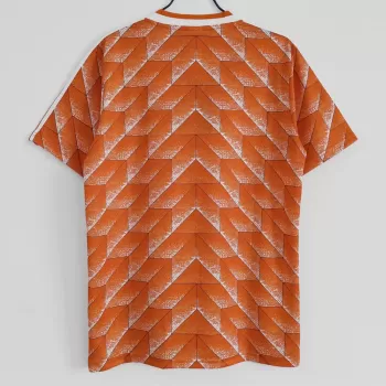 1988 Netherlands Home Retro Soccer Jersey Orange Geometric Vintage 1988 Netherlands Home Retro Soccer Jersey Orange Geometric Vintage