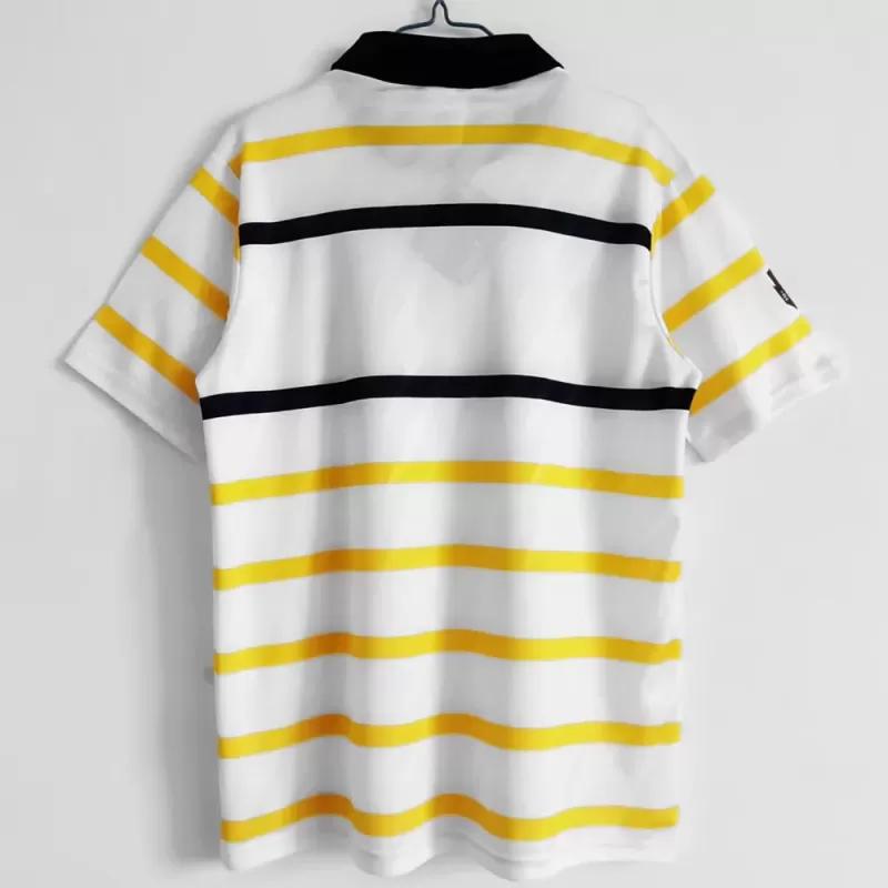 1989 1991 Scotland Away Retro Soccer Jersey White Navy Vintage