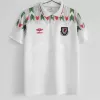 1990 1992 Wales Away Retro Soccer Jersey White Vintage