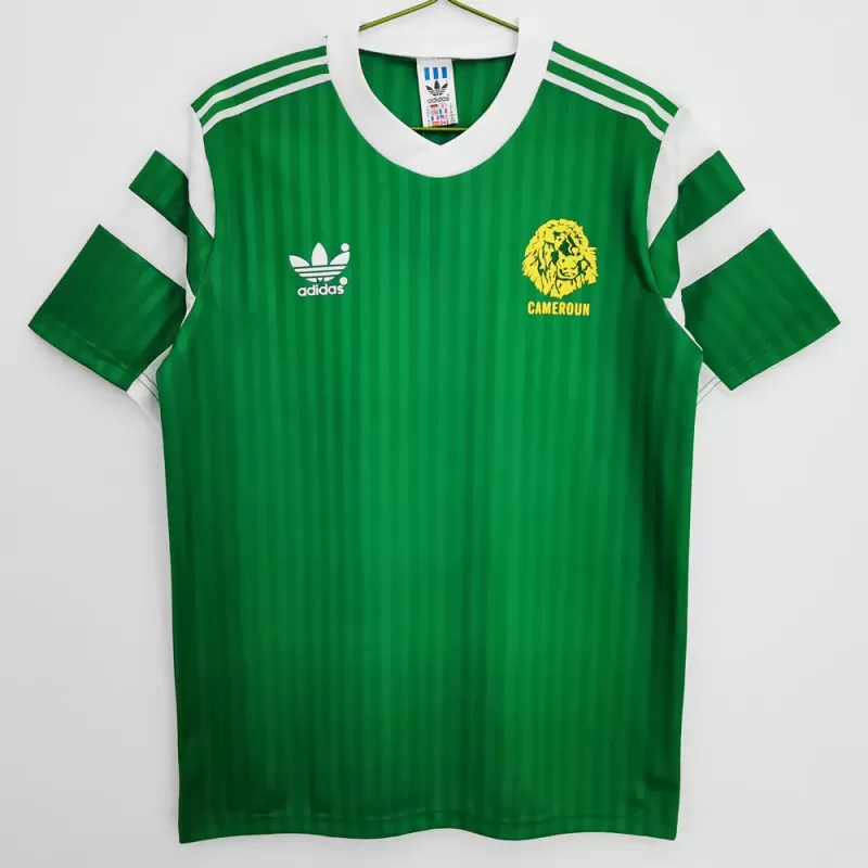 1990 Cameroon Home Retro Soccer Jersey World Cup Lions
