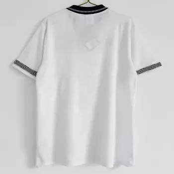 1990 England Home Retro Soccer Jersey Italia 90 White Vintage