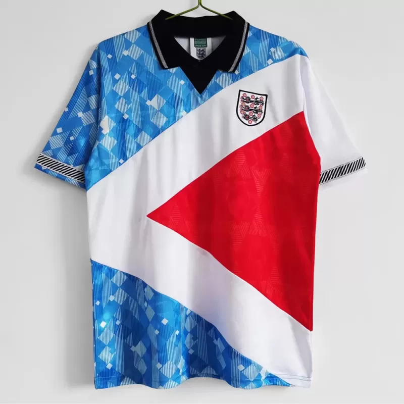 1990 England Mash Up Retro Soccer Jersey Special Edition