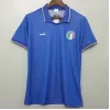 1990 Italy Home Retro Soccer Jersey World Cup Blue Vintage
