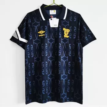 1992 1993 Scotland Home Retro Soccer Jersey Navy Purple Vintage