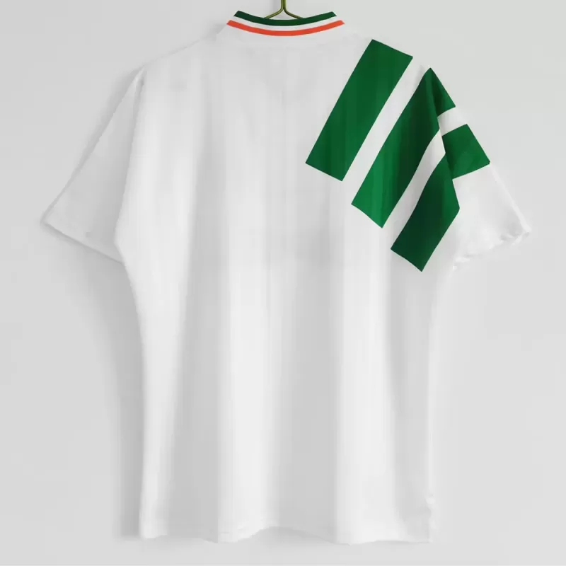 1992 1994 Ireland Away Retro Soccer Jersey White Vintage