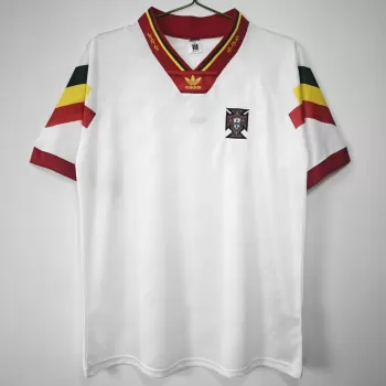 1992 1994 Portugal Away Retro Soccer Jersey White Vintage