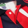 1992 England Away Retro Soccer Jersey Red Navy Vintage