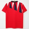 1992 England Away Retro Soccer Jersey Red Navy Vintage