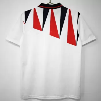 1992 England Home Retro Soccer Jersey White Geometric