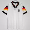 1992 Germany Home Retro Soccer Jersey White Tricolour