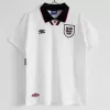 1994 1995 England Home Retro Soccer Jersey Classic White