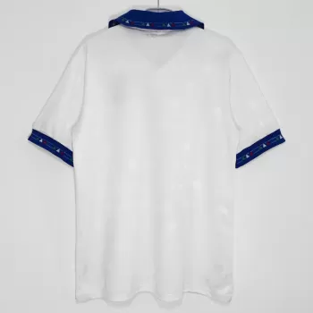 1994 1995 Italy Away Retro Soccer Jersey White Baggio Era 1994 1995 Italy Away Retro Soccer Jersey White Baggio Era