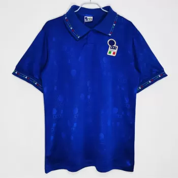 1994 1995 Italy Home Retro Soccer Jersey Blue Vintage