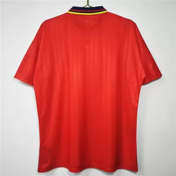 1994 1995 Spain Home Retro Soccer Jersey Red Vintage Kit 1994 1995 Spain Home Retro Soccer Jersey Red Vintage Kit