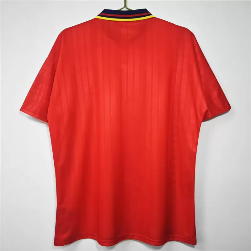 1994 1995 Spain Home Retro Soccer Jersey Red Vintage Kit
