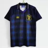 1994 1996 Scotland Home Retro Soccer Jersey Navy Tartan Vintage
