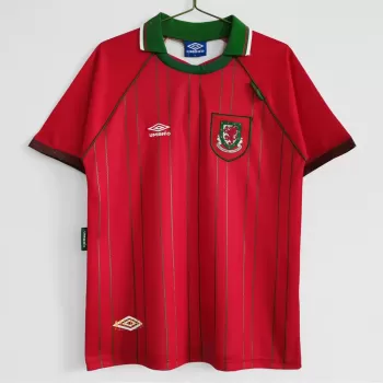 1994 1996 Wales Home Retro Soccer Jersey Red Vintage Kit