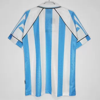 1996 1997 Argentina Home Retro Soccer Jersey Vintage Sky Blue White 1996 1997 Argentina Home Retro Soccer Jersey Vintage Sky Blue White