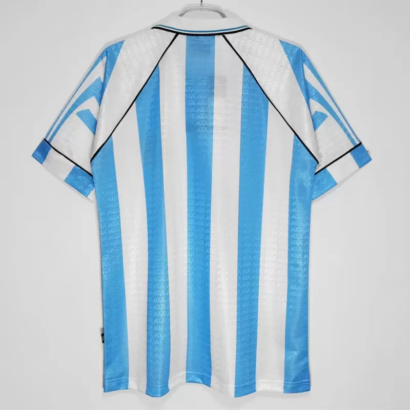 1996 1997 Argentina Home Retro Soccer Jersey Vintage Sky Blue White