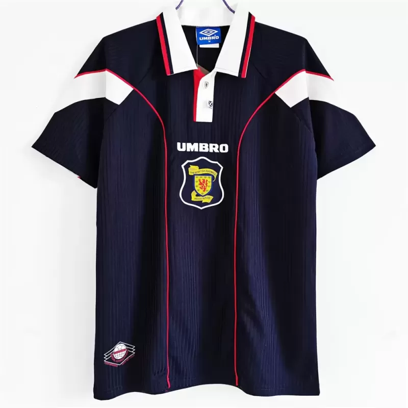 1996 1998 Scotland Home Retro Soccer Jersey Navy World Cup 98