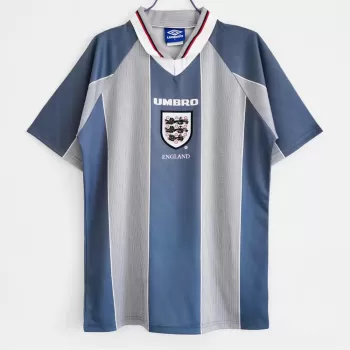 1996 England Away Retro Soccer Jersey Euro 96 Indigo Vintage