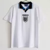 1996 England Home Retro Soccer Jersey Euro 96 White Vintage 1996 England Home Retro Soccer Jersey Euro 96 White Vintage