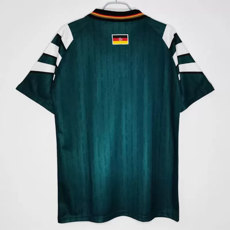 1996 Germany Away Retro Soccer Jersey Green Euro 96 1996 Germany Away Retro Soccer Jersey Green Euro 96