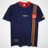 1996 Spain Away Retro Soccer Jersey White Navy Vintage Kit