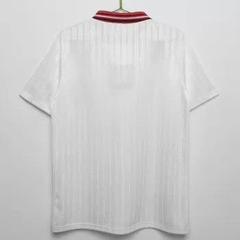 1996 Turkey Away Retro Soccer Jersey White Vintage 1996 Turkey Away Retro Soccer Jersey White Vintage