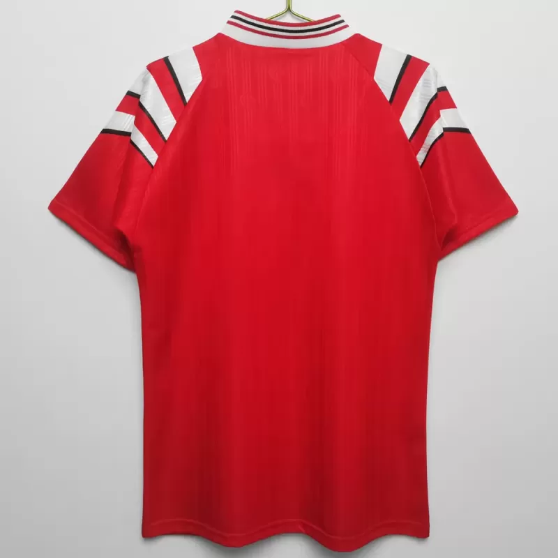 1996 Turkey Home Retro Soccer Jersey Red Vintage