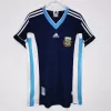 1998 1999 Argentina Away Retro Soccer Jersey Navy Blue Vintage 1998 1999 Argentina Away Retro Soccer Jersey Navy Blue Vintage