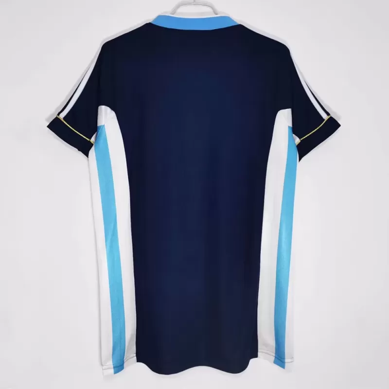 1998 1999 Argentina Away Retro Soccer Jersey Navy Blue Vintage 1998 1999 Argentina Away Retro Soccer Jersey Navy Blue Vintage
