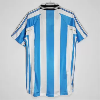1998 1999 Argentina Home Retro Soccer Jersey Vintage World Cup Kit 1998 1999 Argentina Home Retro Soccer Jersey Vintage World Cup Kit
