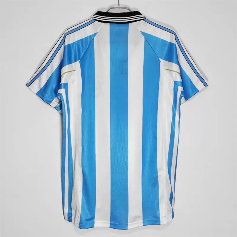 1998 1999 Argentina Home Retro Soccer Jersey Vintage World Cup Kit