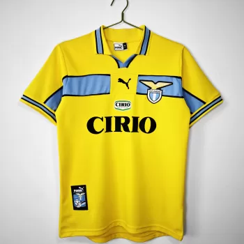 1998 1999 SS Lazio Third Retro Soccer Jersey Blue Vintage