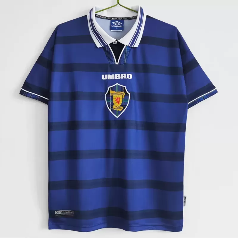 1998 2000 Scotland Home Retro Soccer Jersey Navy Vintage 1998 2000 Scotland Home Retro Soccer Jersey Navy Vintage