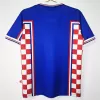 1998 Croatia Away Retro Soccer Jersey Blue Vintage World Cup